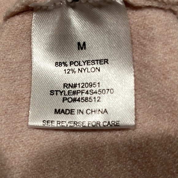 Pink Republic DUSTY ROSE ZIPPER FRONT CARDIGAN HOODIE, SIZE M: - Picture 9 of 9